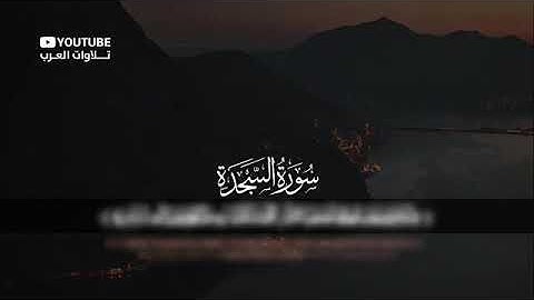 سورة السجدة/ تلاوة هادئة/ القارئ طارق محمد/