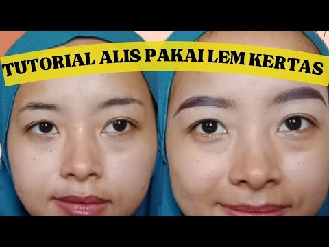 TUTORIAL ALIS ALA MUA PAKAI LEM KERTAS, EMANG BISA?