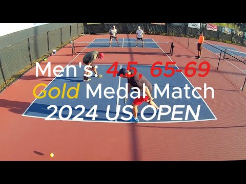 MEN'S: 4.5, 65-69 Gold Medal Pickleball Match - US OPEN 2024