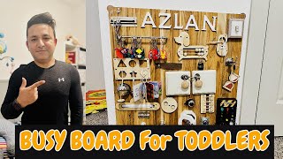 DIY Busy Board for My Baby’s First Birthday | Activity Board For Toddlers