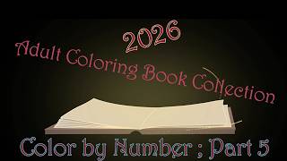 Adult Coloring Book Collection 2026 CBN Part 5 with finished Pages