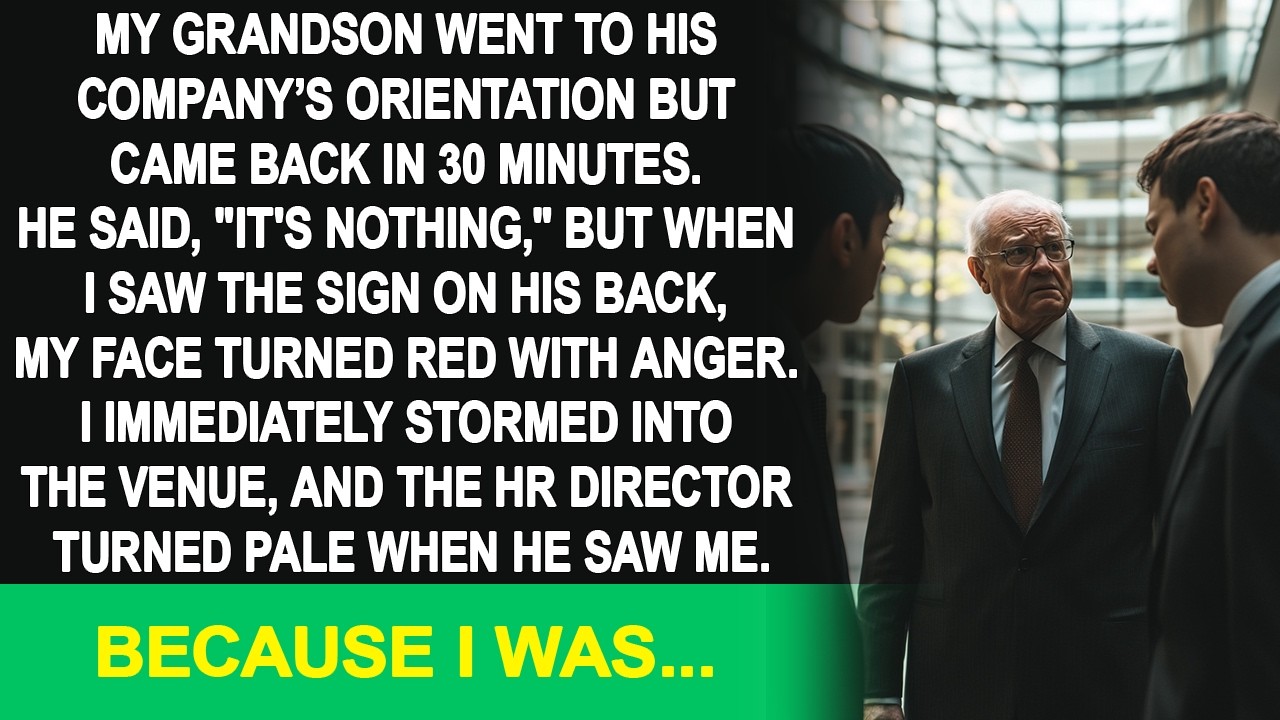 My grandson came home 30 minutes after orientation with a mocking note, so I fired my staff.