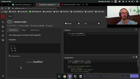 codewars: opposite number