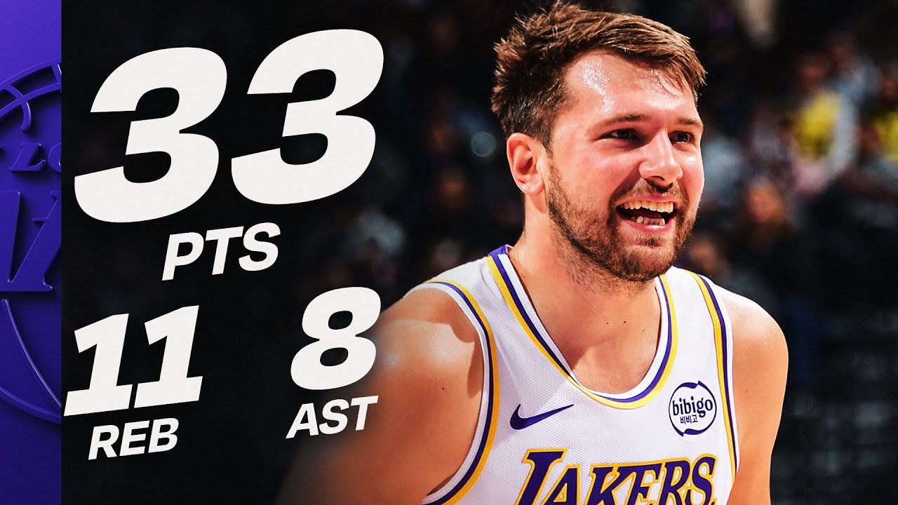 Luka Dončić Drops 33 PTS, 11 REB & 8 AST vs Jazz | November 23, 2025 ...
