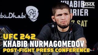 UFC 242: Khabib Nurmagomedov PostFight Press Conference  MMA Fighting