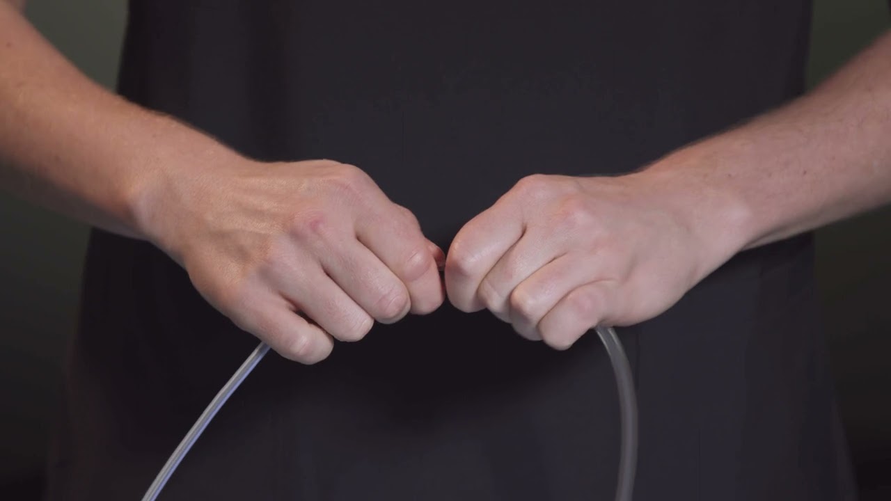 Connecting Silicone Drain up to VariVac