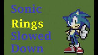 Sonic Rings Sounds Slowed Down