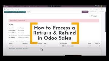 How to Process a Product Return & Payment Refund in Odoo