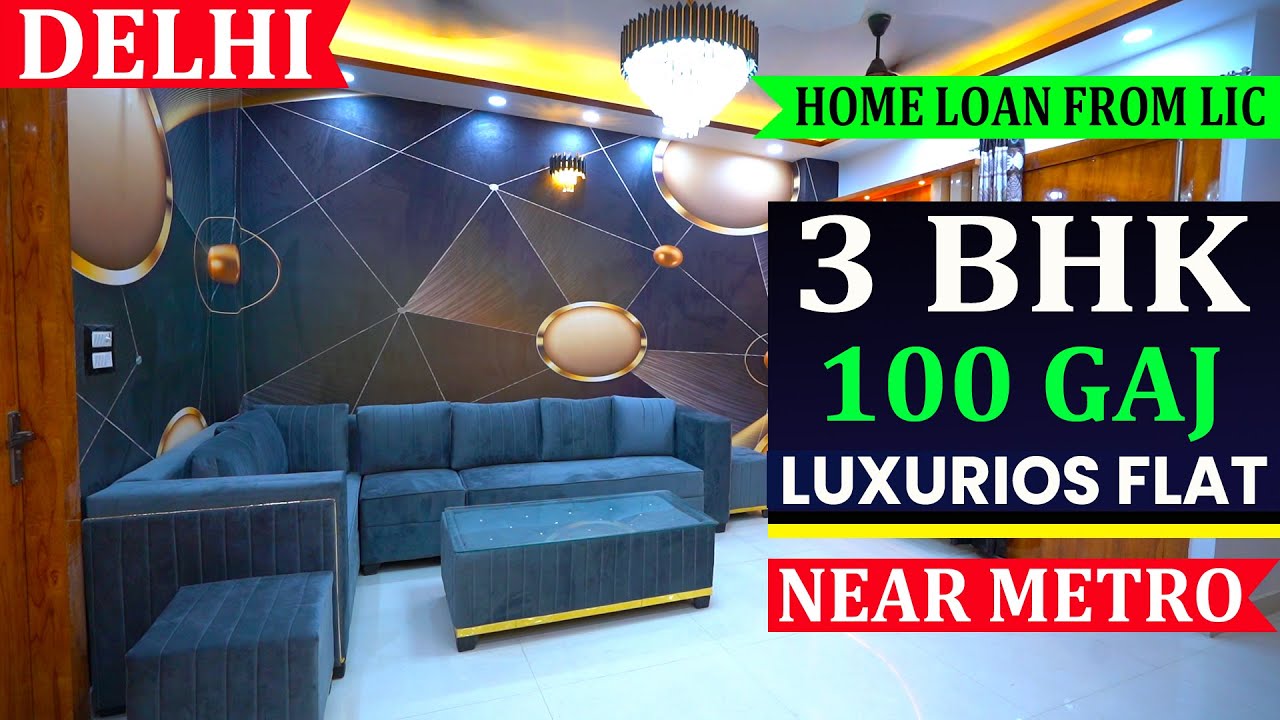 3-BHK Flat | Fully Furnished 3-BHK Flat in Delhi | 3BHK Flat in Uttam Nagar Near Metro.