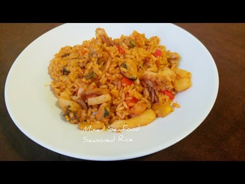A Seafood Melody | Mixed Seafood Seasoned Rice| Calamari, Squid, Muscle, Shrimp, Octopus and more