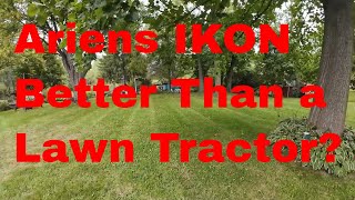 Ariens Ikon Review Mowing A Backyard