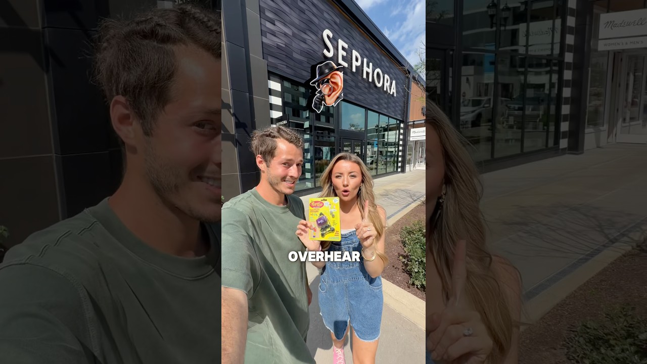 i USED A ✨SECRET SPY EAR✨ iN SEPHORA!👀🕵️