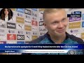 Sky Sports forced to apologise for X-rated Erling Haaland interview after Man City beat Arsenal