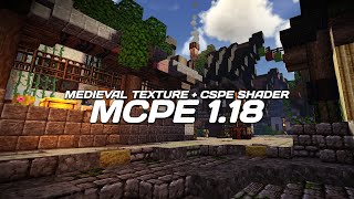 GILE TEXTURE MEDIEVAL + SHADER TERBAIK MCPE 1.18 INI KALO DIKOMBINASIKAN JADI BENER-BENER SEMPURNA.. screenshot 2