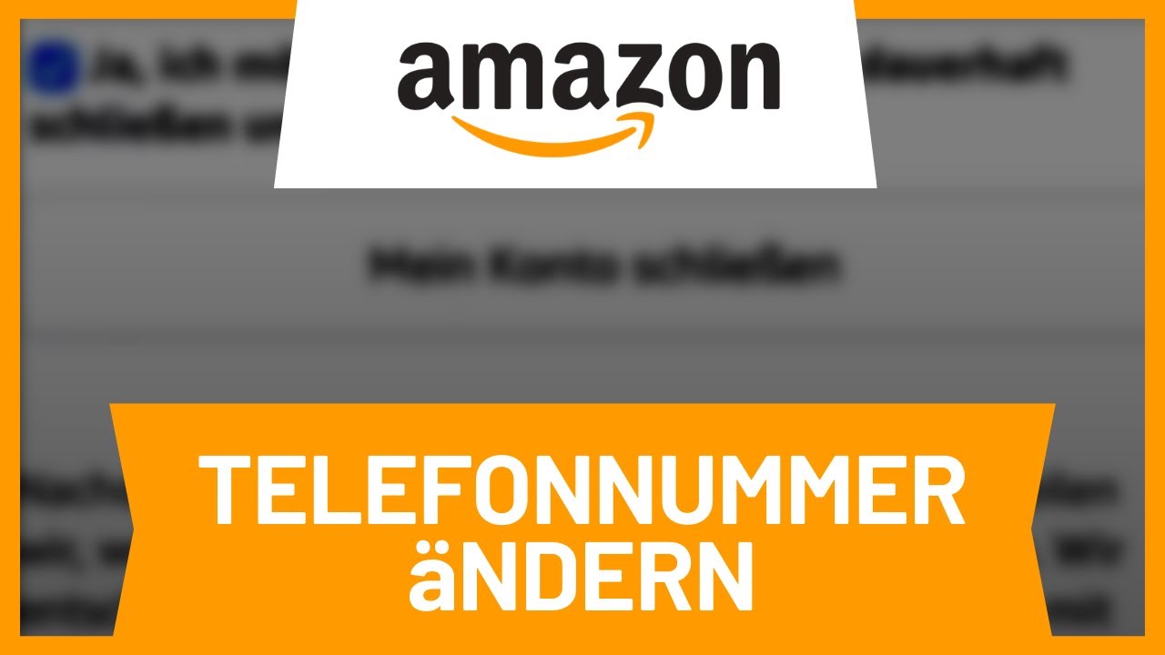 Amazon Telefonnummer ändern • Tutorial YouTube