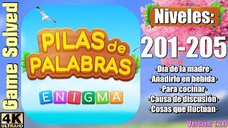 Pilas de Palabras - enigma | Niveles resueltos [201-205] screenshot 5