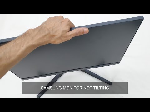 Samsung Monitor Stand Not Tilting - Solved