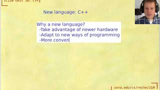 IC210 Unit 10: Intro to C++