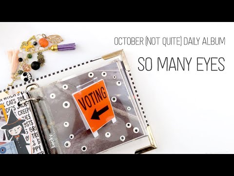 Oktober (nicht ganz) Tag Album // Eyeball Emaille dot Tutorial