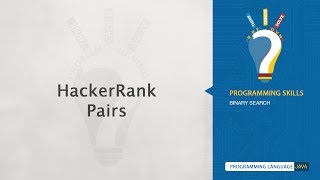HackerRank - Pairs