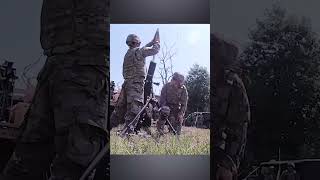 Devastating the enemy with mortars #shorts #military