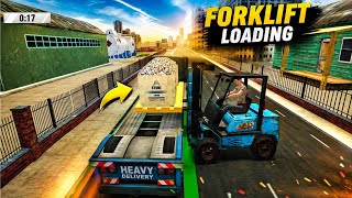 Forklift Loading Challenge 🚜 Heavy Stone Cargo Delivery | Extreme Forklift Driving Game screenshot 2