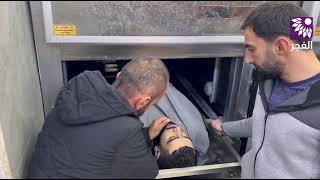 رفاق الدرب يلقون نظرة الوداع الأخيرة على رفيقهم الشهيد "محمود أبو الهيجا"