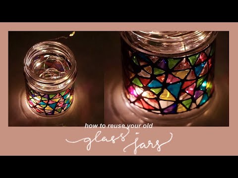 how to reuse old glass jars