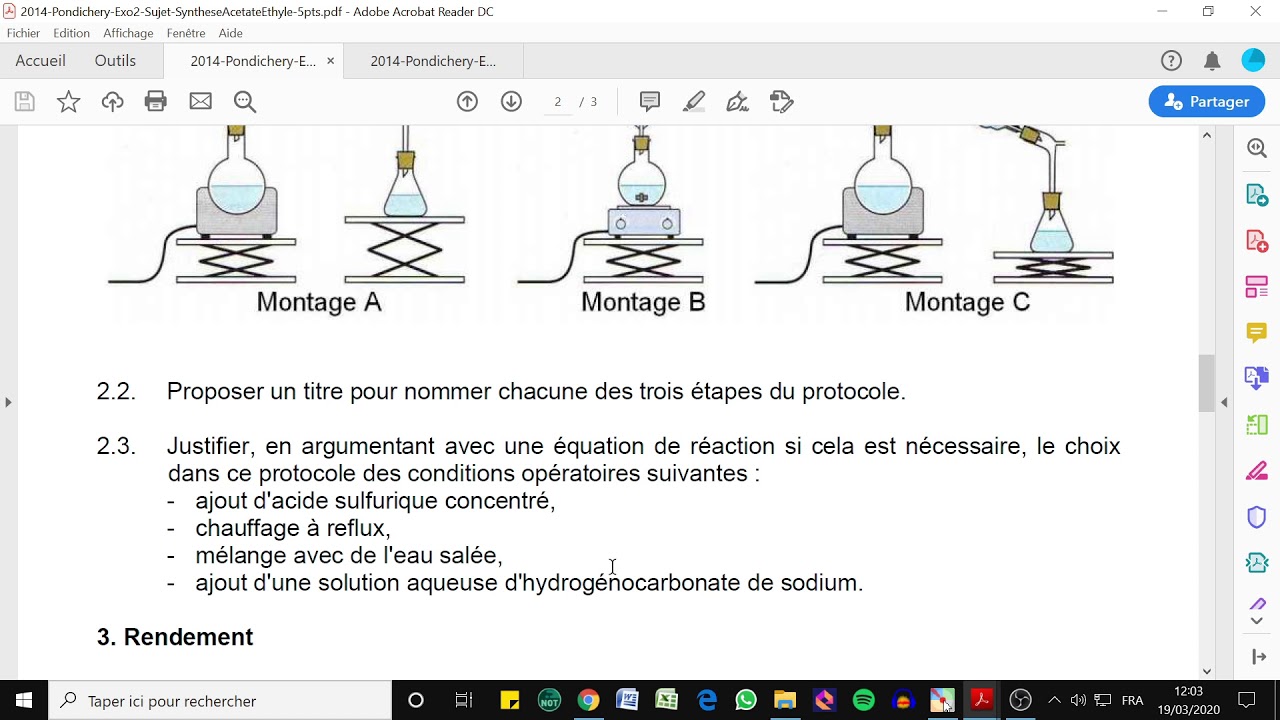 Synthèse De L Acétate De Linalyle