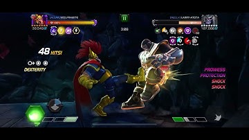 MCoC Beta Ray Bill vs Deathless Thanos on node 38 (sugar pill, ebb flow knockdown, right back at it)