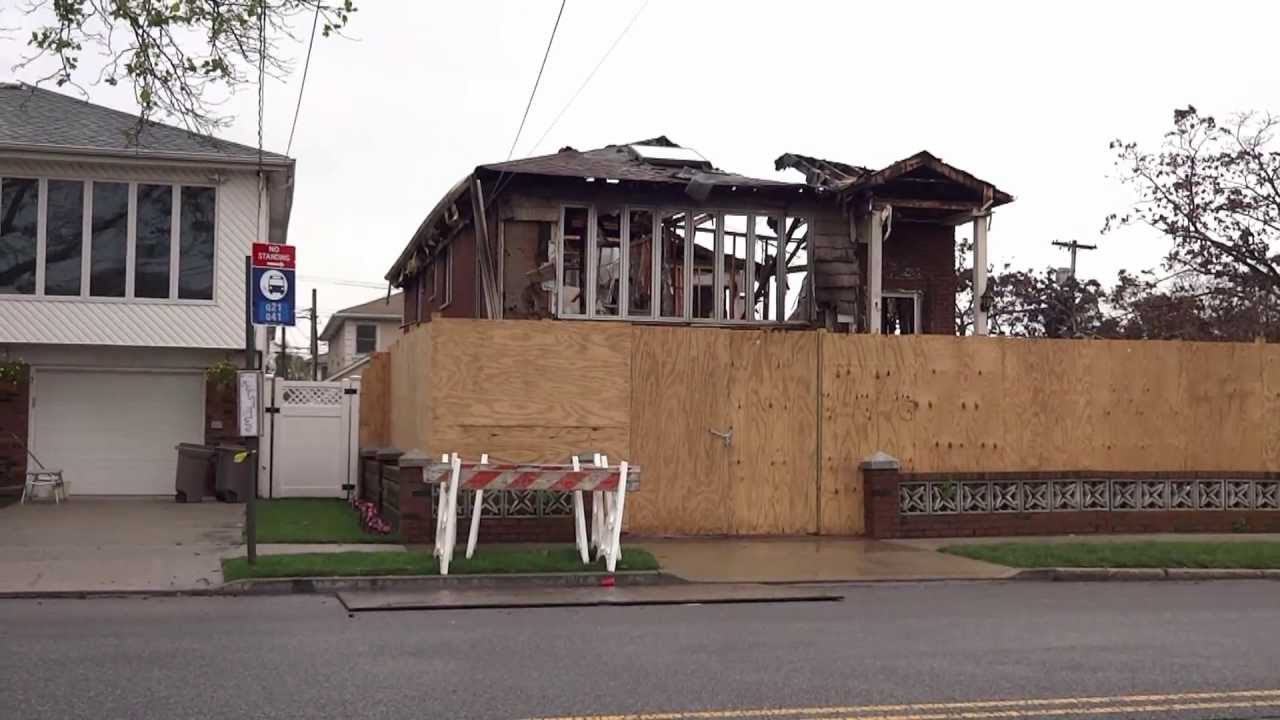 Howard Beach home that exploded June 2013 YouTube