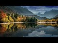 free . body of water, calm body of water surrounded with trees and mount...