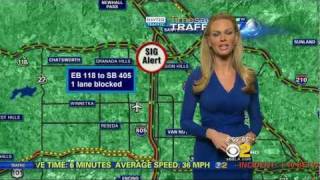 Whitney Drolen 2011/08/31 CBS2 8AM HD; Tight blue dress