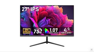 Review Gawfolk 27” IPS 2K QHD Monitor – 75Hz, 1ms, Adaptive Sync, 100% sRGB