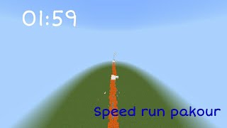 Speed Run Pakour #1|Minecraft pe 1.20.41