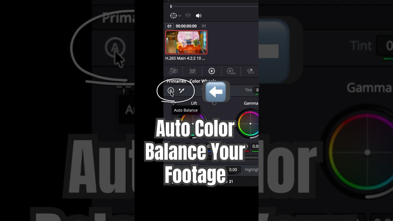 Automatically Color Balance Your Video - DaVinci Resolve