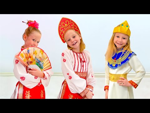 Настя и папа прилетели в Россию