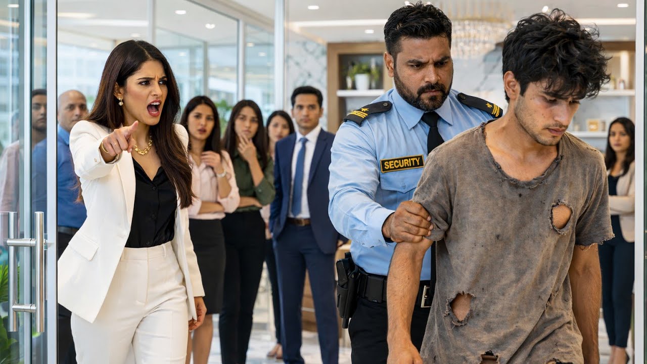 फटे कपड़ों वाले लड़के को लड़की ने ऑफिस से भगा दिया… अगले दिन वही कंपनी का मालिक बनकर आया तो, सबके! 😲