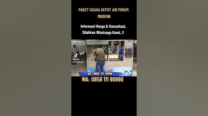 Harga depot air minum isi ulang modern. #depotairminum #usaha #bisnis #usahaairisiulang