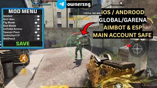 Codm Mod Menu V1.0.55 (Aim/Esp) Global & garena hacks apk
