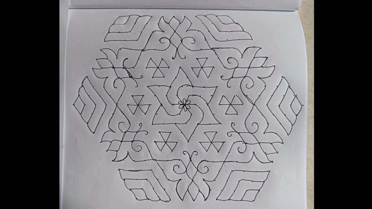 Simple rangoli with 21-11 dots #simple #rangoli #viralvideo #shorts #video #shortvideo #shortsfeed 