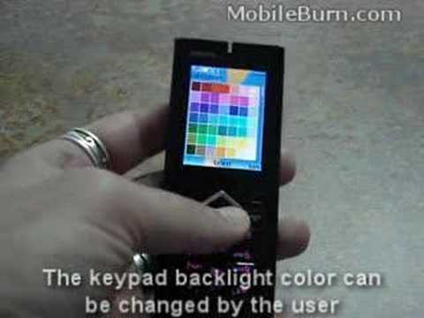 Nokia 7900 Prism with changing backlight colors