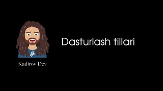 #1 - Dasturlash tillari. Umumiy dasturlash teoriyasi. Dasturlashni o'rganish kursi