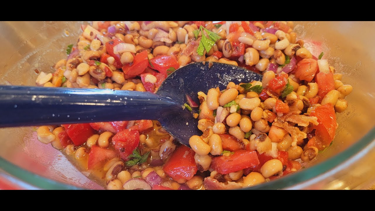 BlackEyed Pea & Tomato 🍅 Salad YouTube