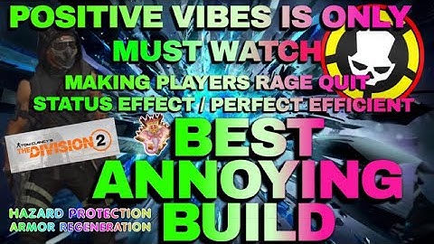 WORLDS MOST TOXIC TANK HAZARD STATUS EFFECT SUPPORT BUILD | THE DIVISION 2💥🔥| PERFECT EFFICIENT