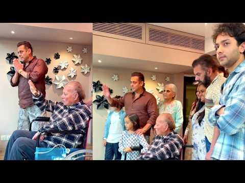 Salman khan With Father Salim Khan And Family Waves Fans On Eid 2026 After Discharge From Hospital