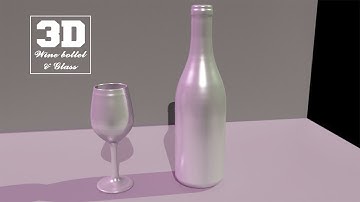 Maya Nurbs Modeling Advance | Wine bottle and glass