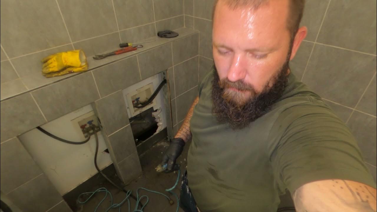 How to unclog laundry drain stack through main cleanout. YouTube