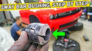 Front Sway Bar Bushing Replacement Dodge Charger Challenger, Clunking Fix