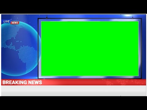 green breaking news background